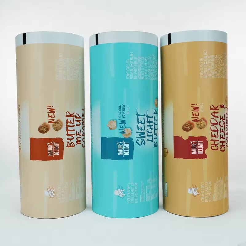 Bộ phim cuộn in tùy chỉnh cho hạt trái cây khô đồ ăn nhẹ và thực phẩm Máy đóng gói tự động