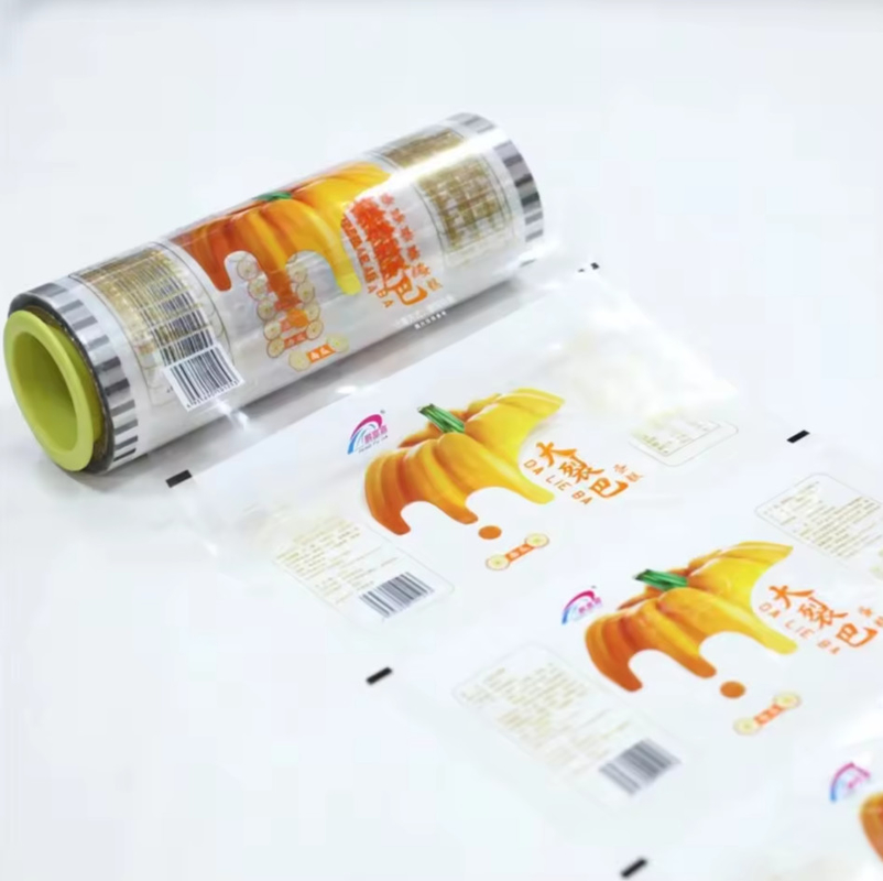 Mẫu phim nhựa trong suốt chất lượng cao cho thực phẩm Vòng phim nhựa rõ ràng cho bao bì in tùy chỉnh Bao bì LDPE/OPP/PE Vòng phim bọc