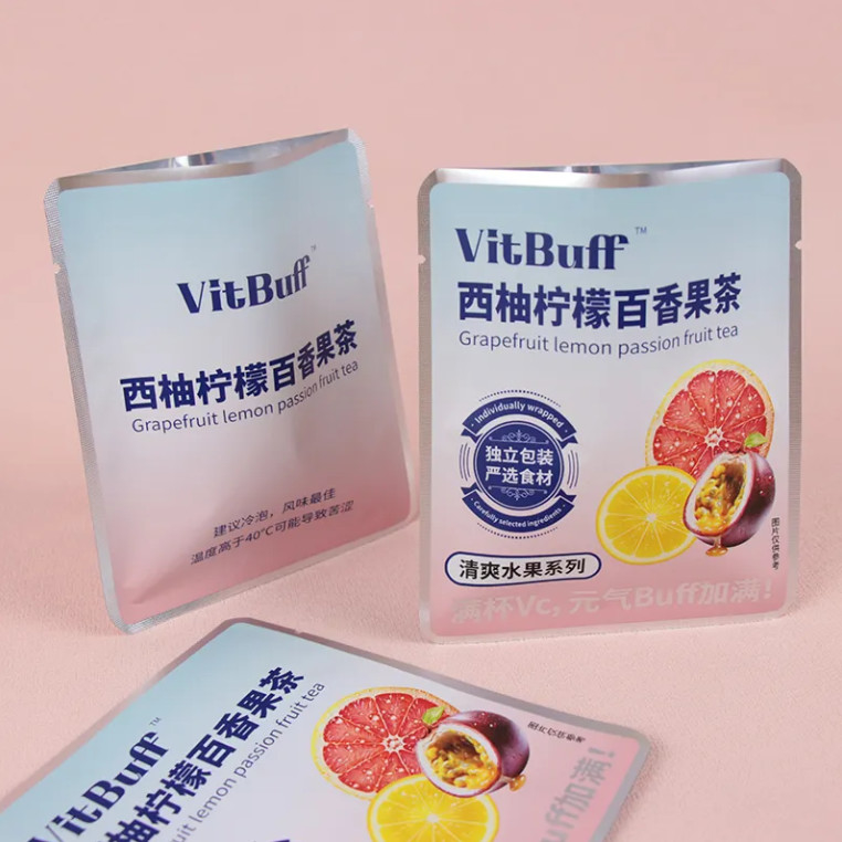 Custom nhỏ nhiệt niêm phong ba mặt niêm phong trái cây matte túi trà rỗng túi trà túi cho trà độ ẩm chống khóa túi