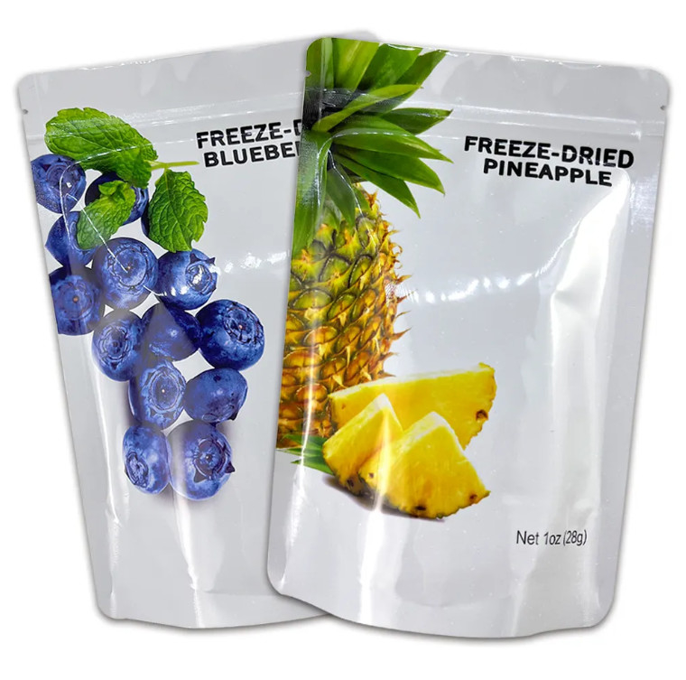 Glossy Stand Up Zipper pouch For Freeze Dried Fruit Packaging Bag Print Food PE Heat Seal Digital Printing Cake Bag Retort Pouch (Bài in nhiệt bằng PE)
