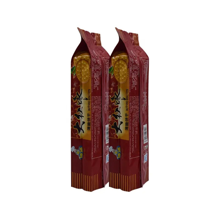Chất liệu nhựa được in tùy chỉnh đồ ăn nhẹ ẩm ướt bên cạnh túi gusset túi bánh quy Mylar túi đóng gói bánh quy