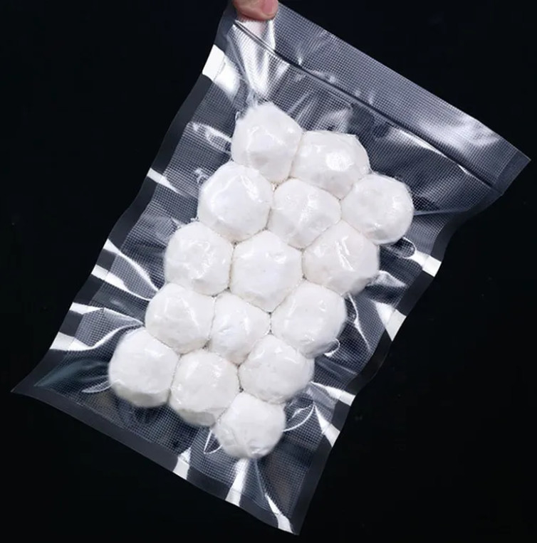Trung Quốc Nhà cung cấp bán buôn túi niêm phong chân không kết cấu rải rác màu đen bao bì thực phẩm minh bạch túi niêm phong chân không