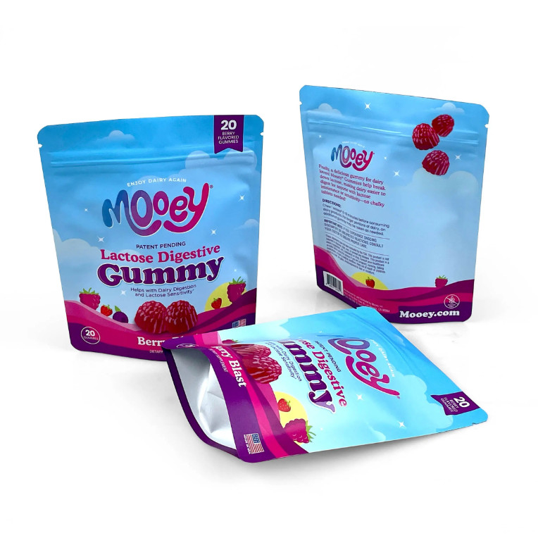 Thẻ in tùy chỉnh chống ẩm Mylar Stand-Up pouch Thẻ niêm phong Zipper For Candy Tea Gift Nut Packaging