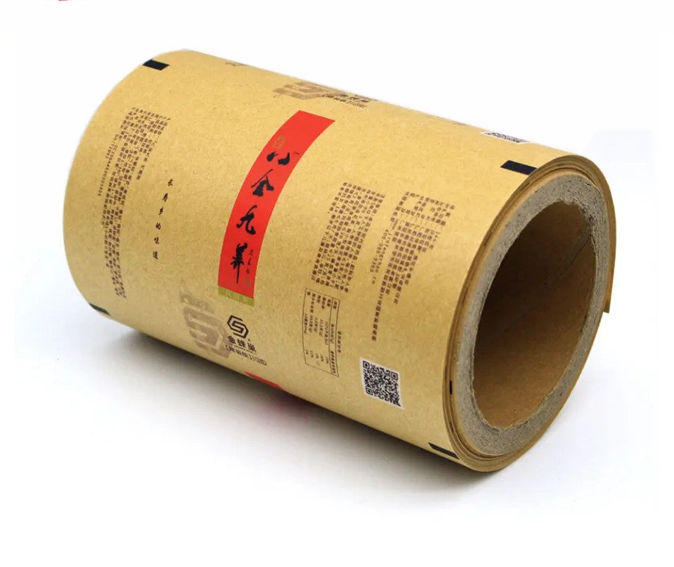 Bao bì giấy kraft tùy chỉnh và cuộn phim nhựa cho bánh quy trà, khoai tây chiên thực phẩm - phân hủy sinh học và chất lượng thực phẩm