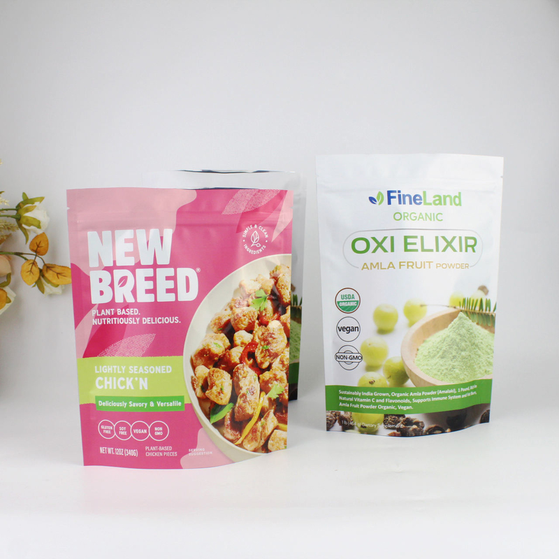 In kỹ thuật số tùy chỉnh Anti Odor Polyester Film Food Packaging Bag With Zipper, được sử dụng cho đồ ăn nhẹ và sản phẩm bột cà phê